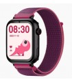 Reloj SaveWatch Plus con GPS y llamada para Niños correa tela morado SaveFamily