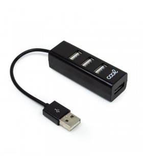 ADAPTADOR USB 2.0 Universal COOL 4 Puertos USB Negro