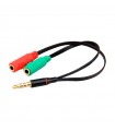 Adaptador Doble Entrada a Jack 3.5mm Auxiliar COOL Universal