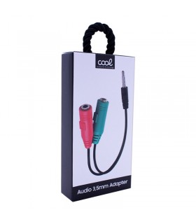 ADAPTADOR DOBLE ENTREDA JACK 3.5mm Auxiliar COOL