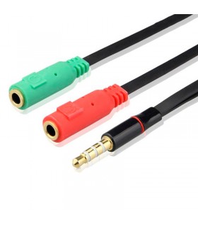 ADAPTADOR DOBLE ENTREDA JACK 3.5mm Auxiliar COOL