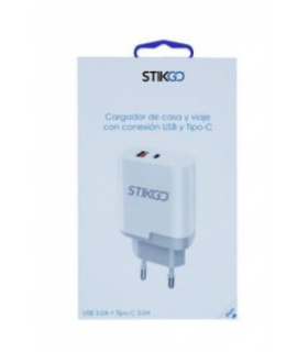 Cargador De Corriente USB 3.0A + TIPO C 3.0A PD 22.5W