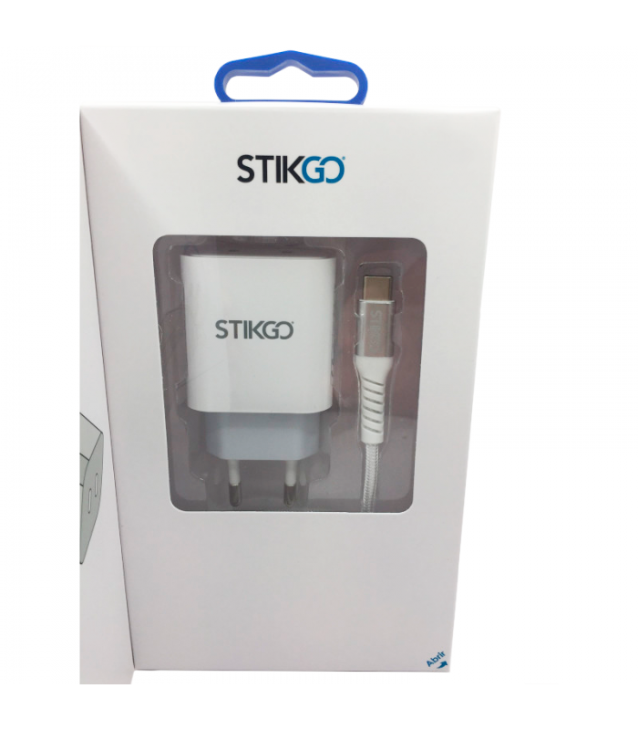 CARGADOR CASA Y VIAJE (2 TIPO C) + CABLE TIPO-C PD30W