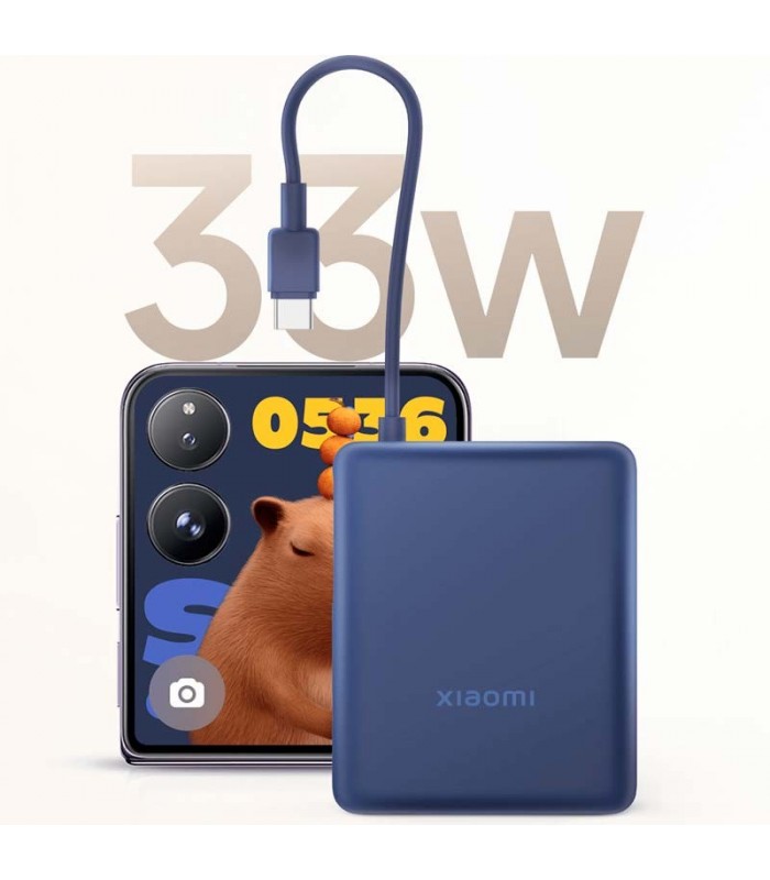 XIAOMI POWERBANK 10000mAh 33W (Cable Integrado) Marrón