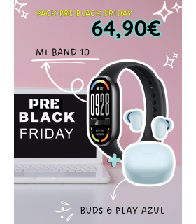 PACK 1 PRE BLACK FRIDAY  XIaomi Smart Band 10 + Buds 6 Play Azul