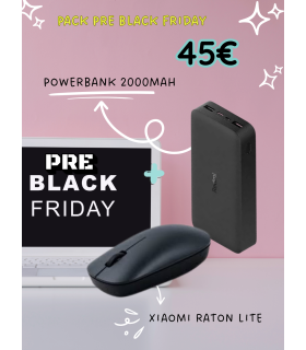 PACK RATON INALAMBRICO + POWEBANK 2000MAH