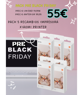 PACK 5 RECAMBIOS XIAOMI PRINTER – BLACK FRIDAY