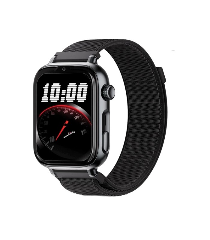 Reloj SaveWatch Plus 2 con GPS y llamada para Niños correa tela Negra