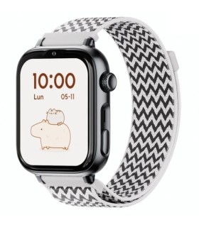 Reloj SaveWatch Plus 2 con GPS y llamada para Niños correa tela ZigZag