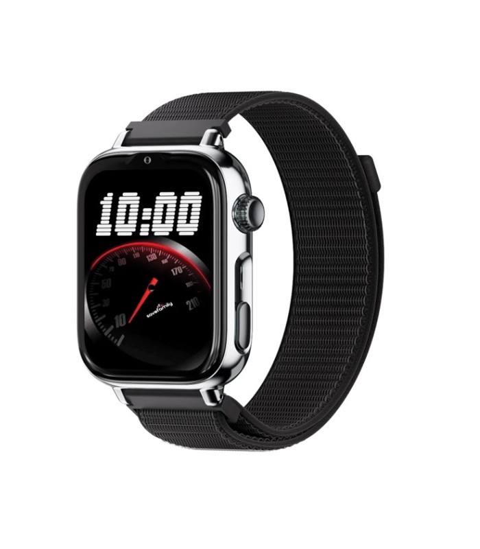 Reloj SaveWatch Plus 2 con GPS y llamada para Niños correa Tela Negra
