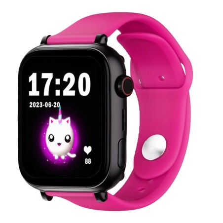 copia de Reloj SaveWatch Plus con GPS y llamada para Niños correa silicona rosa SaveFamily