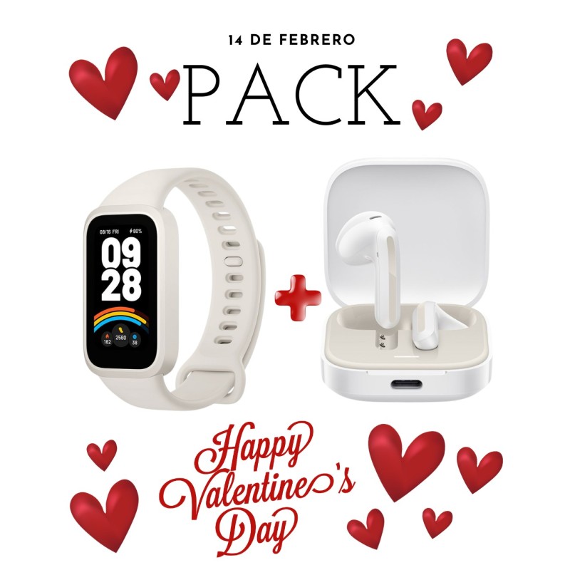 PACK SAN VALENTIN BAND 9 ACTIVE + BUDS 6 ACTIVE