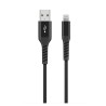 CABLE LIGHTNING (3A) - NEGRO (1m)