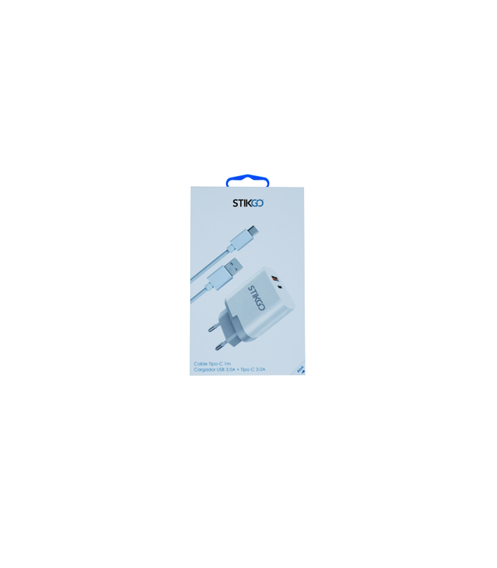 Cable Lightning 1m + Cargador 2x USB (2,4A-1A)