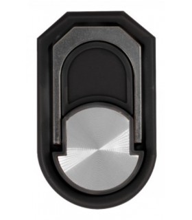 Soporte Anillo Plano con Imán Metálico APOKIN Negro