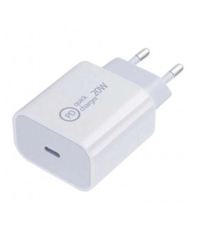 Cargador + cable TIPO - TIPO C PD 20W