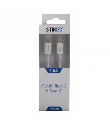 Cable TIPO C a TIPO C (TPE) 5.0A Stikgo