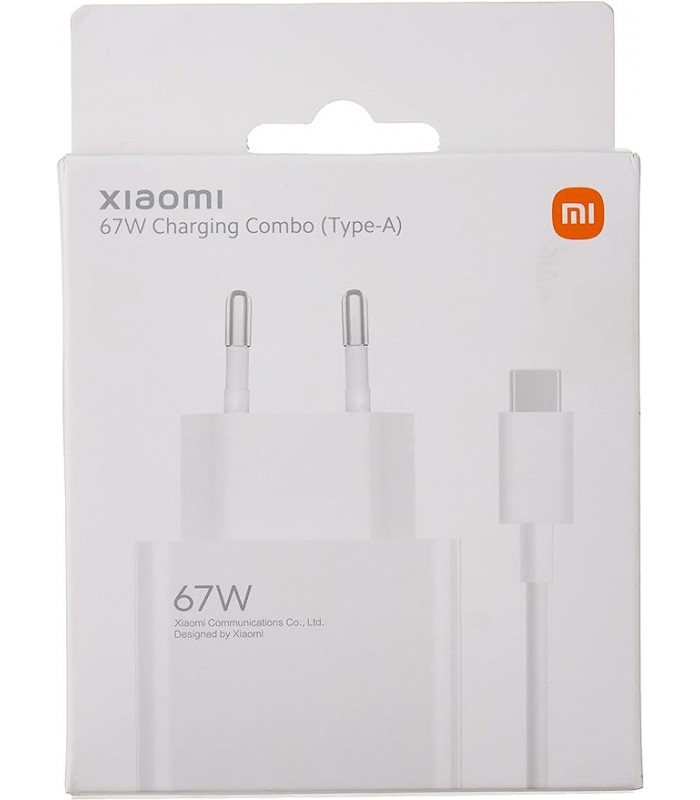 Cargador Xiaomi 67W Charging Combo Tipo C