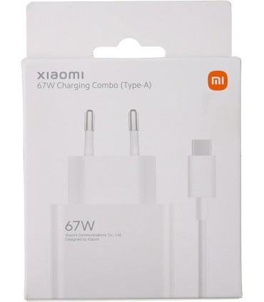Cargador Xiaomi 67W Charging Combo Tipo C
