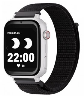 Reloj SaveWatch Plus con GPS y llamada para Niños correa Negra Tela