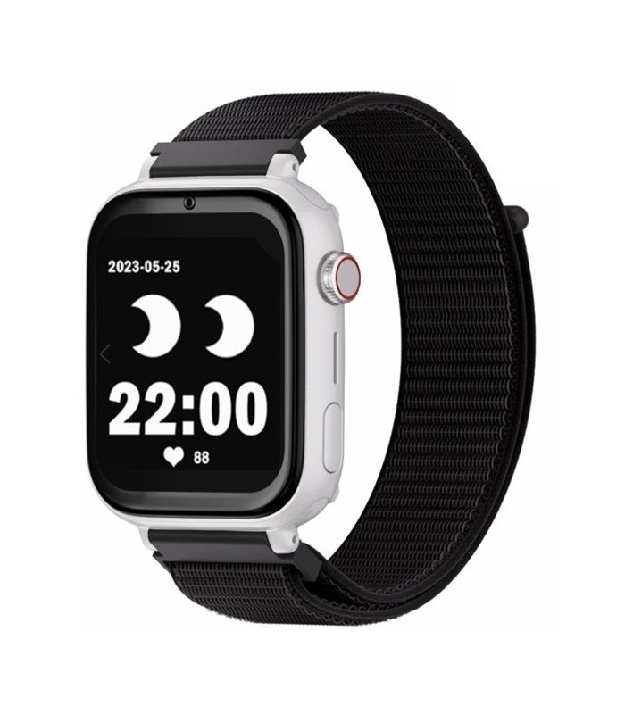 Reloj SaveWatch Plus con GPS y llamada para Niños correa Negra Tela