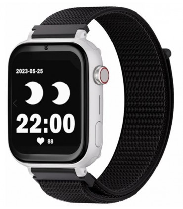 Reloj SaveWatch Plus con GPS y llamada para Niños correa Negra Tela