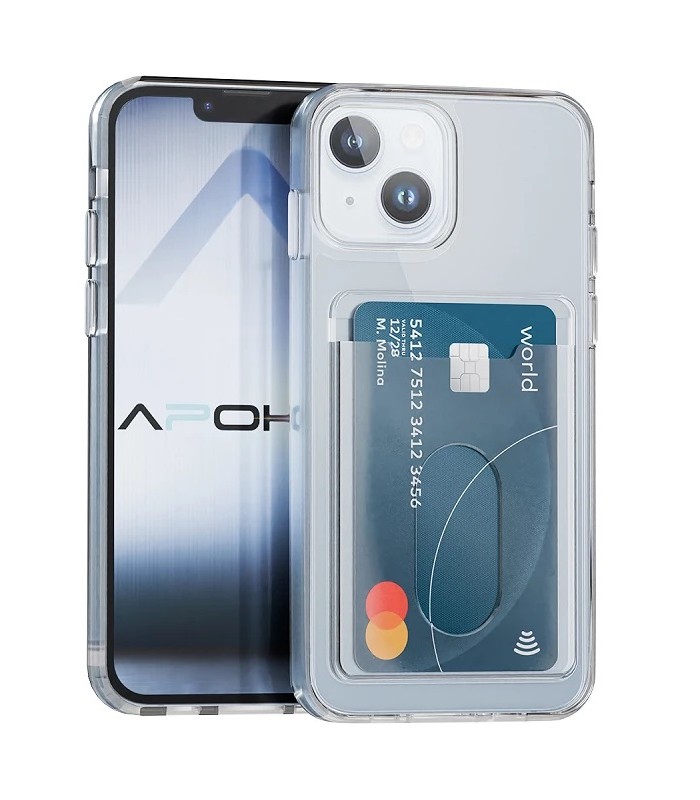 Funda Transparente con Tarjetero para iPhone 13/14