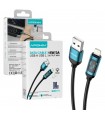Cable Usb-A a USB Lightning 15W 3A 1M NEGRO
