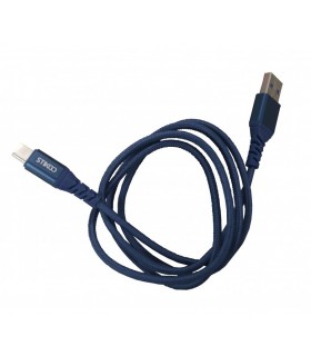 CABLE MICRO USB A TIPO-C (5A) 1m AZUL