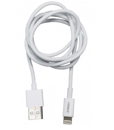 CABLE USB A LIGHTNING 2.0 (MFI) (2.4A) 1m BLANCO