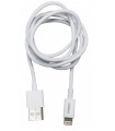 CABLE USB A LIGHTNING 2.0 (MFI) (2.4A) 1m BLANCO