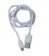 CABLE USB 2.0 A MICRO USB (2A) 1m BLANCO
