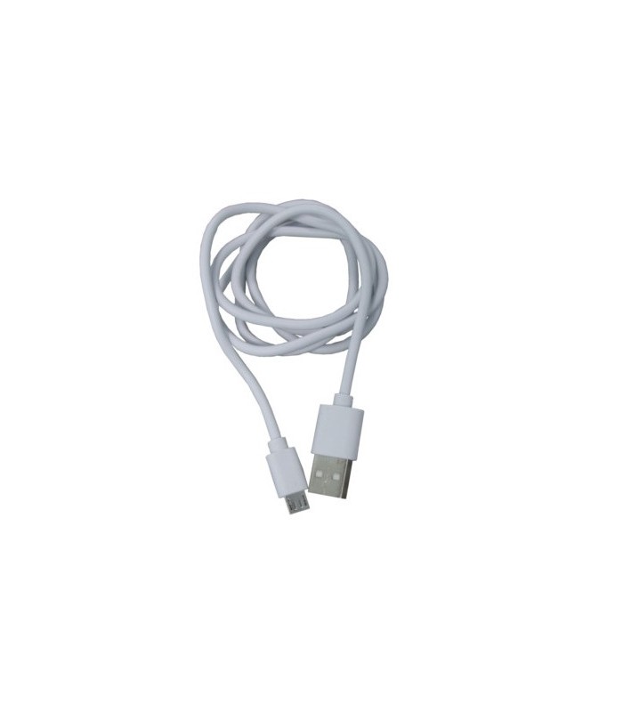CABLE USB 2.0 A MICRO USB (2A) 1m BLANCO