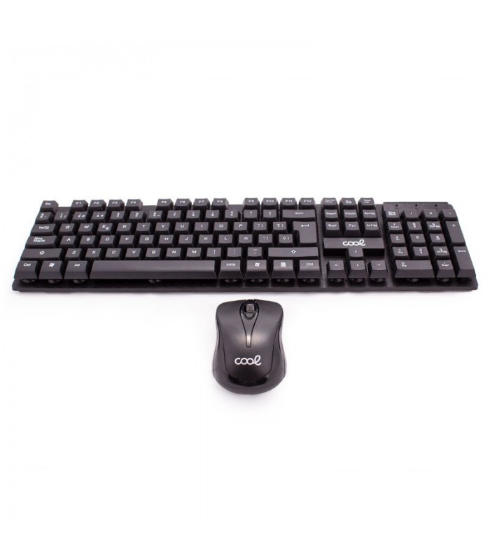 TECLADO ESPAÑOL USB PC KIT INALÁMBRIO + RATÓN COOL