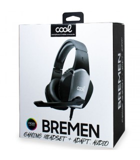 AURICULARES STEREO PC/PS4/PS5/XBOX GAMING BREMEN ILUMINACION + ADAPT AUDIO