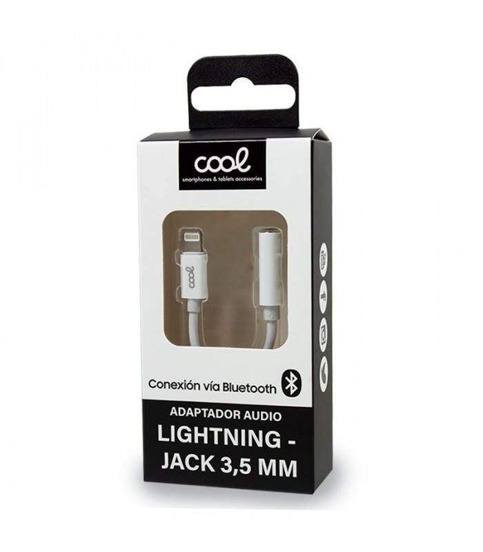 ADAPTADOR CONECTOR LIGHTNING A JACK 3,5MM (BLUETOOTH) UNIVERSAL